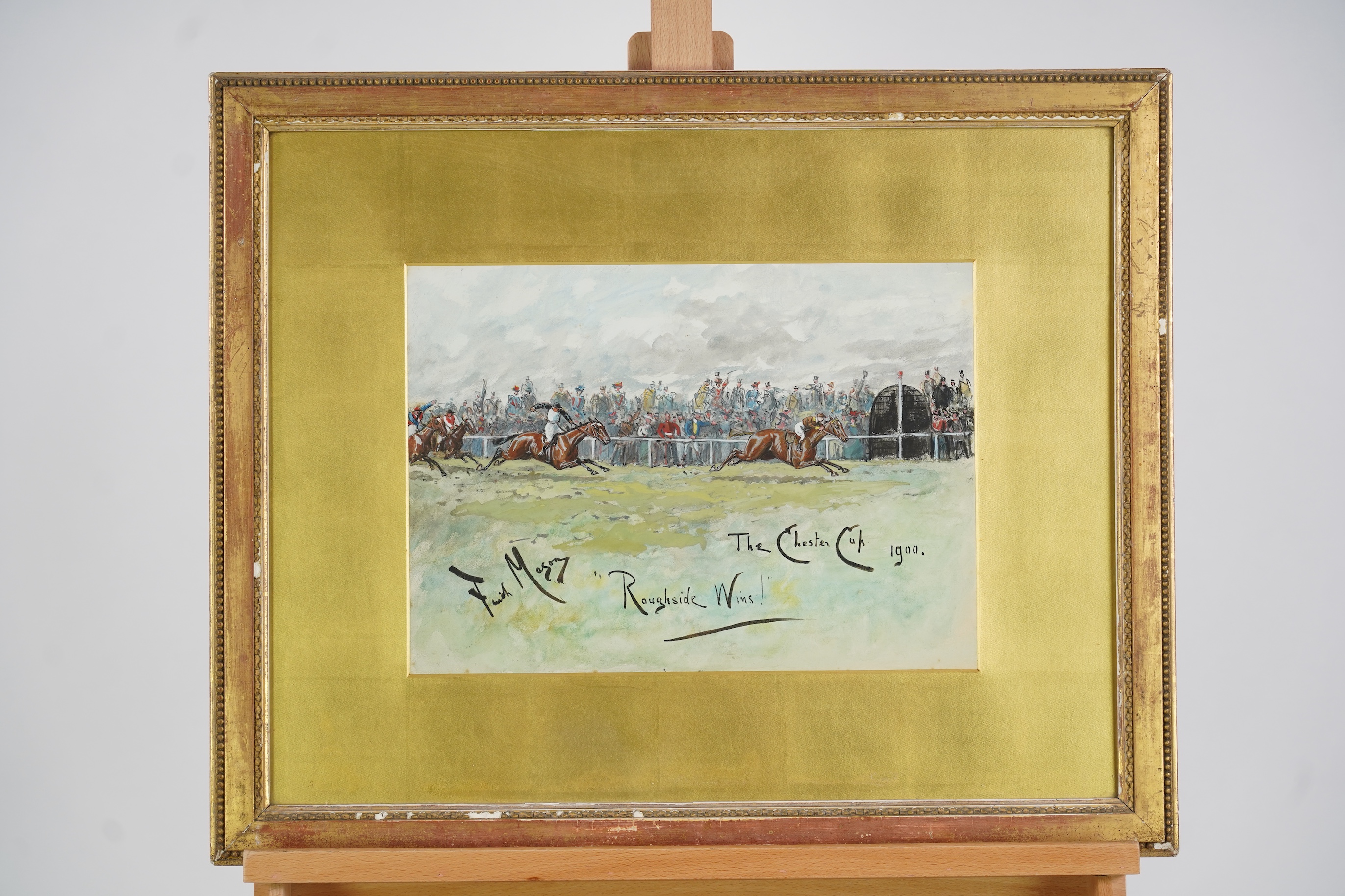 George Finch Mason (1850-1915), 'Roughside Wins! - The Chester Cup, 1900'